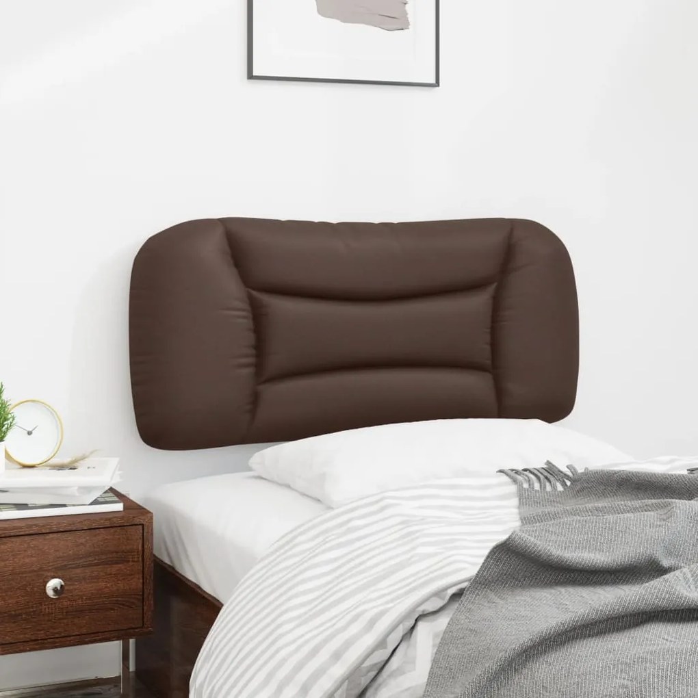 barna műbőr fejtámla párna 90 cm