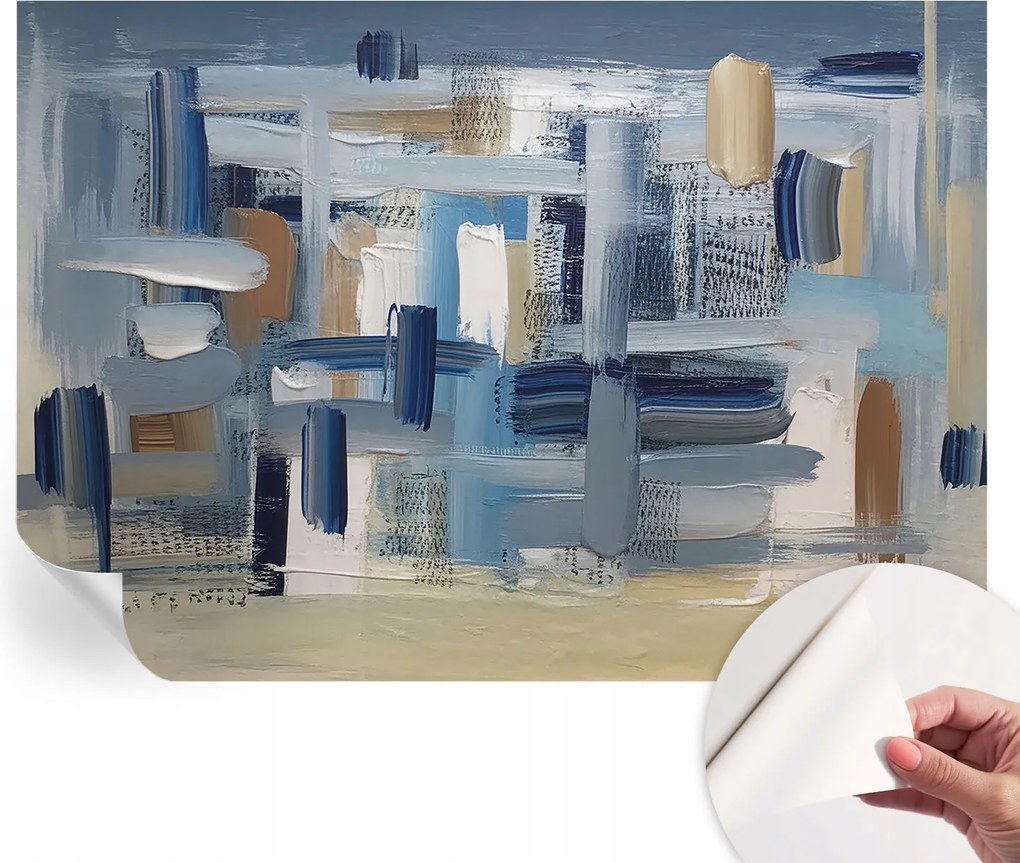 Öntapadós Stílusos Fotótapéta Dekoratív Ecsetek Absztrakt 208x146 cm