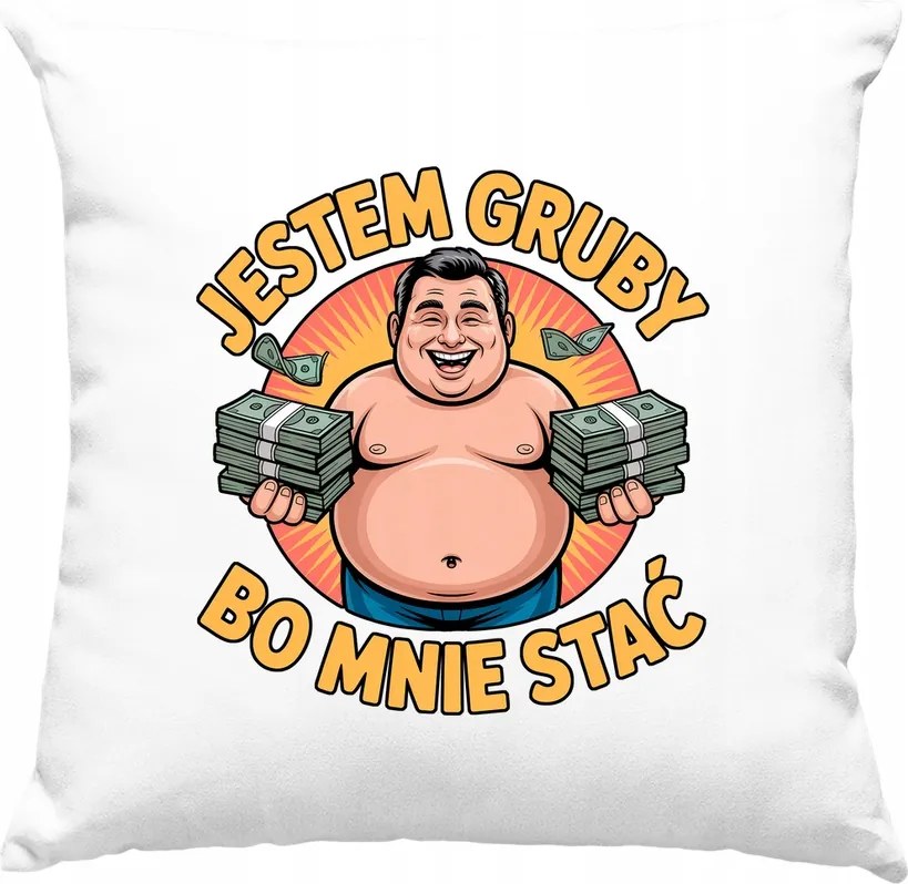 Párna Én Vastag Nevető Bs Fehér