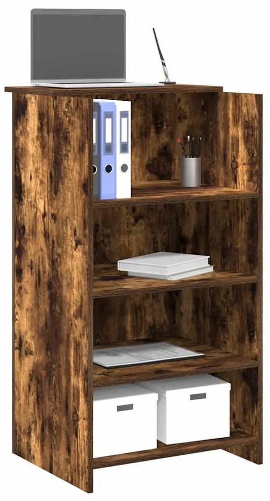 recepciós pult füstös tölgy 55x50x103,5 cm szerelt fa
