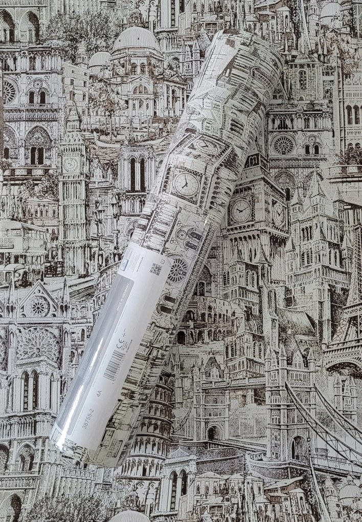 Háttérkép épületek, város, templomok, szépia, 38755-2