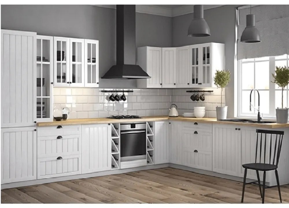 Felső konyhai polc G25P Provence (fehér + andersen fenyő). 1015172