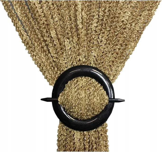 Függöny spagetti göndör bárány mintás függöny 300x250cm magas cappuccino