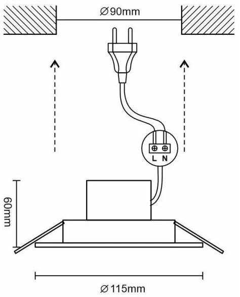 LED Dimmelhető fürdőszobai lámpa LED/10W/230V 3000K-6500K Wi-Fi Tuya IP44