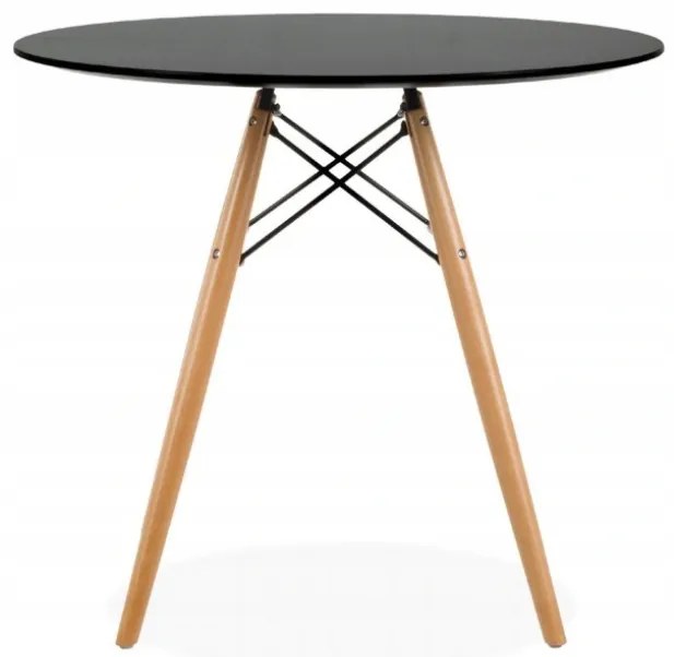 Kör asztal ANELLO Black 80 cm
