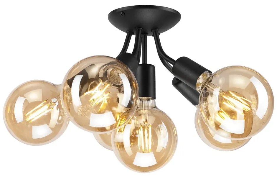 Fekete mennyezeti lámpa lámpabúra nélkül Viggo – LAMKUR