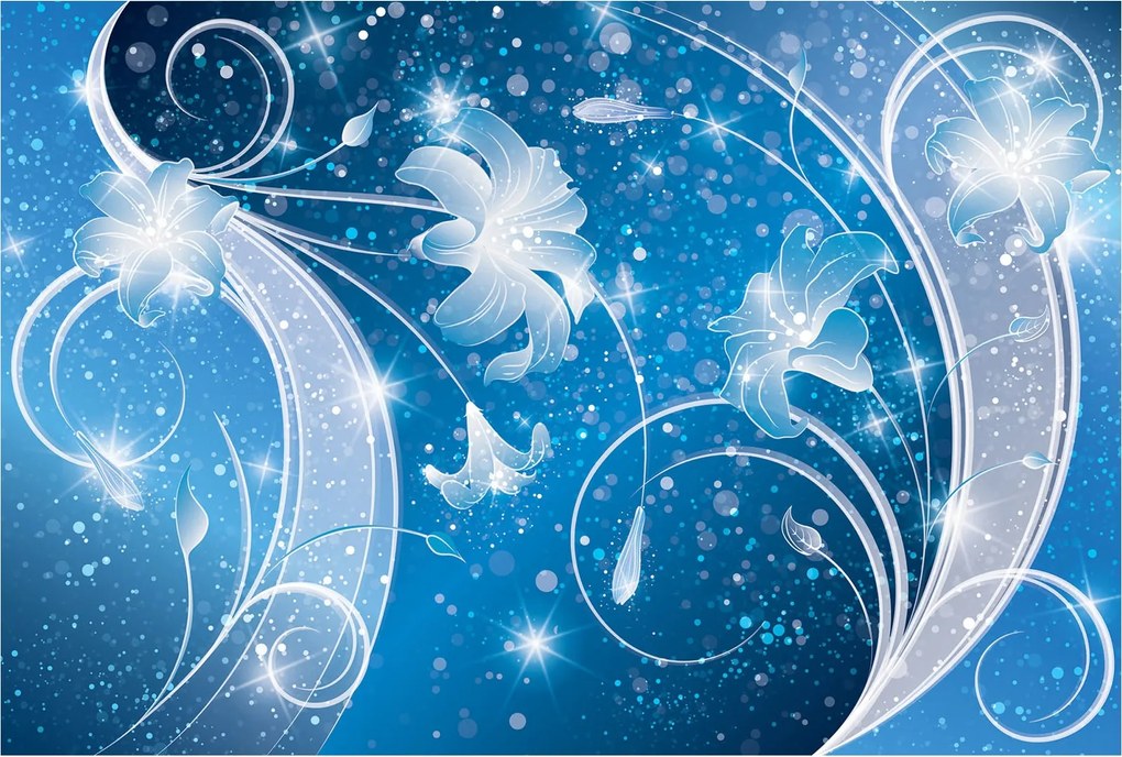 Flizelin fotótapéta Liliomok és virágok a hálószoba nappaliba 368x254 +ragasztó