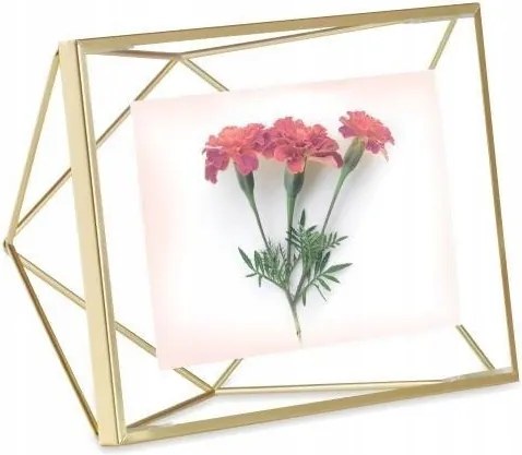 Dekoratív Képkeret Prisma Mat Brass13x18