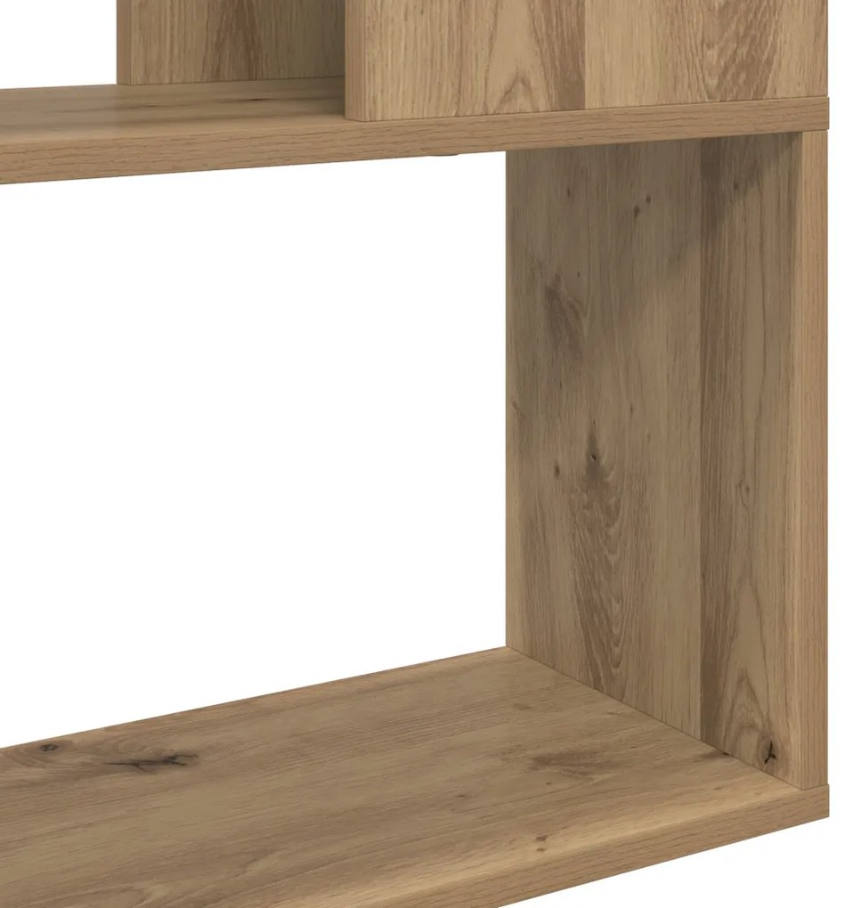 Könyvespolc Kézműves tölgy Szerelt fa 80 x 24 x 124 cm Tárolás