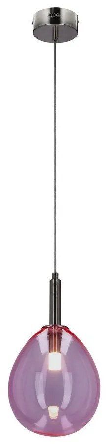 Lila LED függőlámpa üveg búrával Lukka – Candellux Lighting