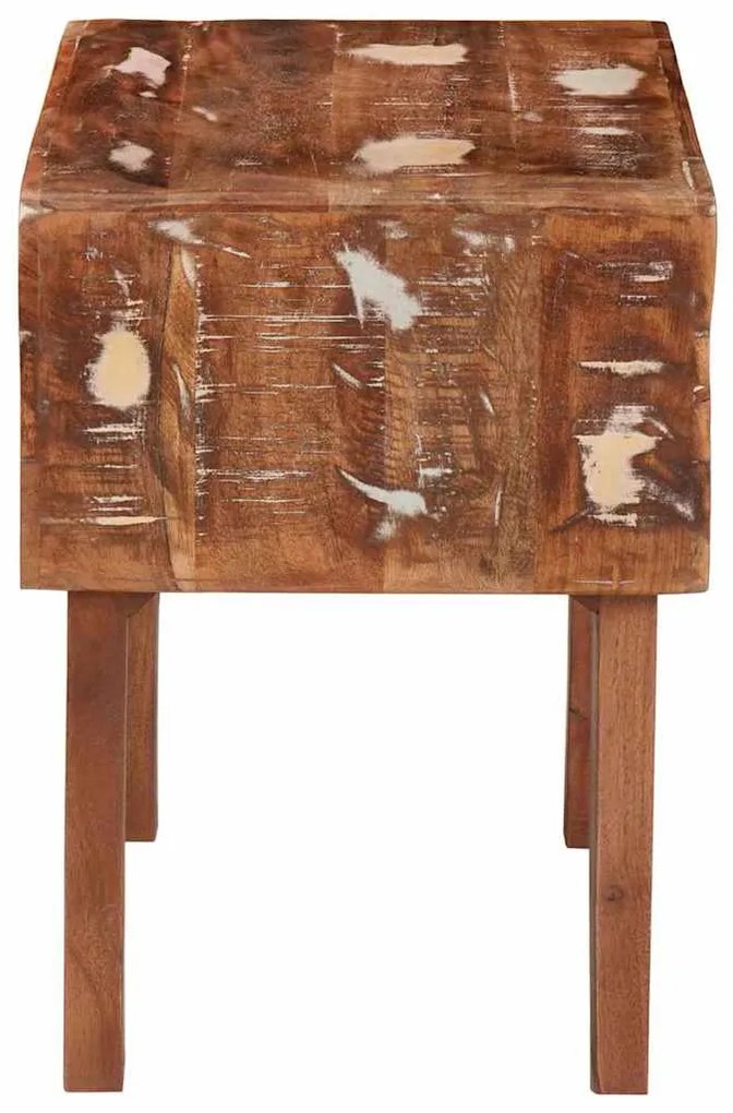 Végasztalok Sokszínű 40 x 32 x 46 cm tömör újrahasznosított fa