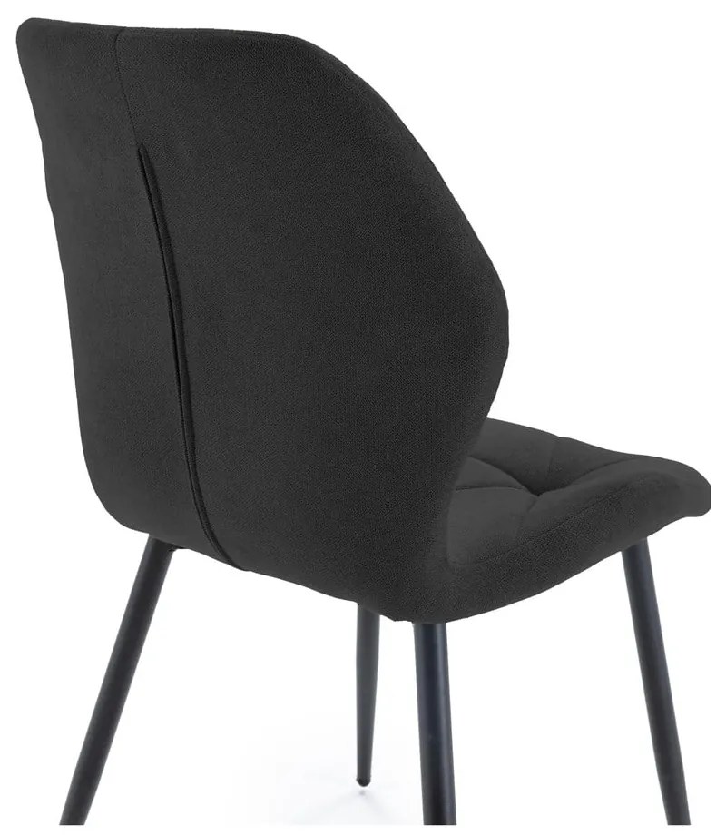 Fekete étkezőszék szett 4 db-os Luna – Marckeric