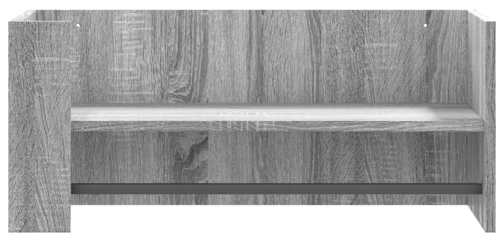 szürke sonoma színű szerelt fa fali polc 70,5 x 35 x 30,5 cm