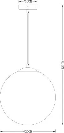 Globo 15857 Függeszték metál arany, üveg átlátszó,arany, ø: 300, Foglalat típusa:1xE27 60W 230V