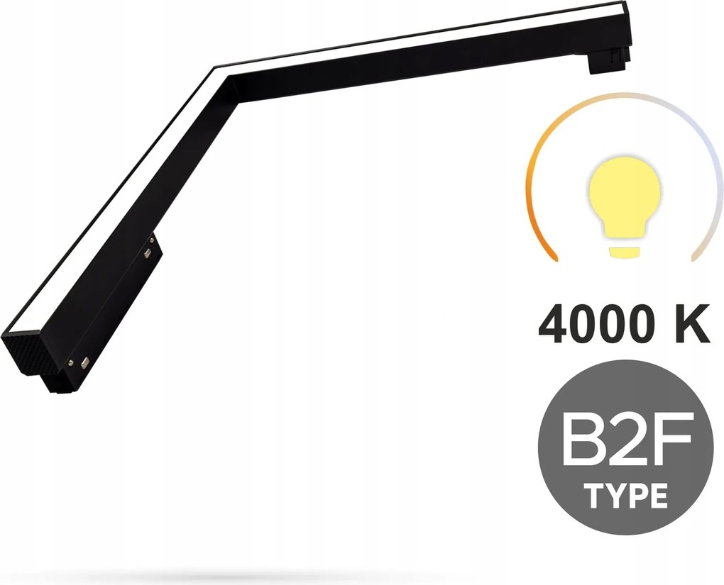 Szögletes Reflektor Vízszintes Led 16W 4000K Semleges Típus B2F Smart Track 48VDC