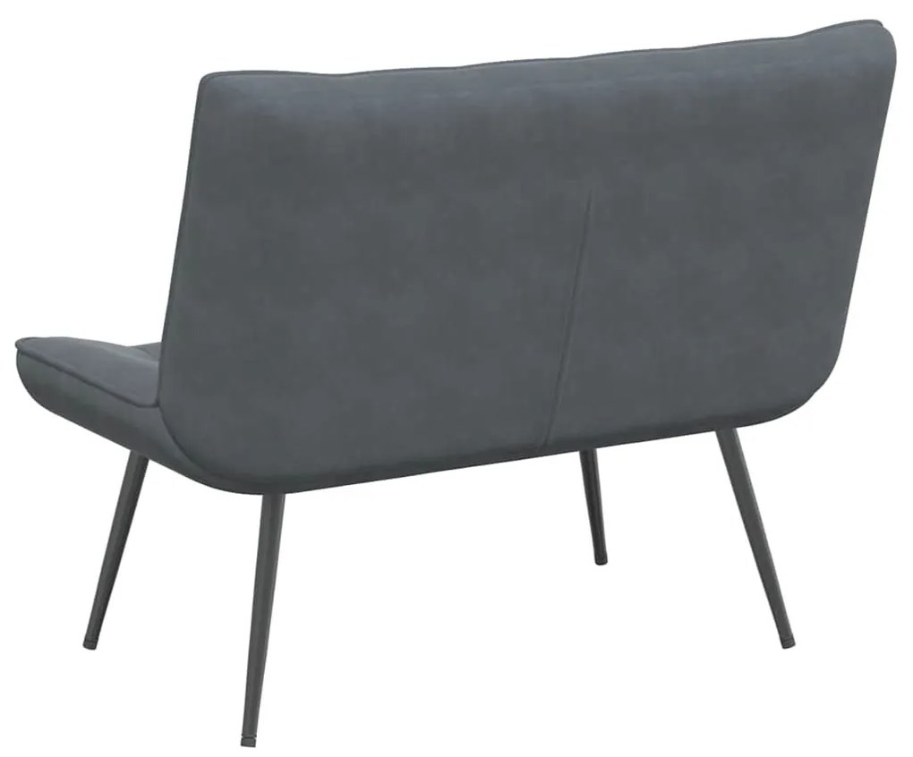 vidaXL sötétszürke bársonypad 110 x 74 x 84 cm