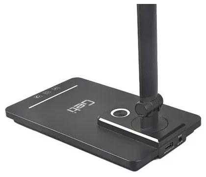 LED állítható asztali lámpa USB-vel LED/9W/230V 3000K/4000K/5500K fekete