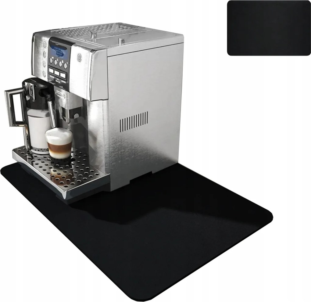 Fekete Edényszárító Szőnyeg Kávéfőző Alapozó Vízforraló 30x40