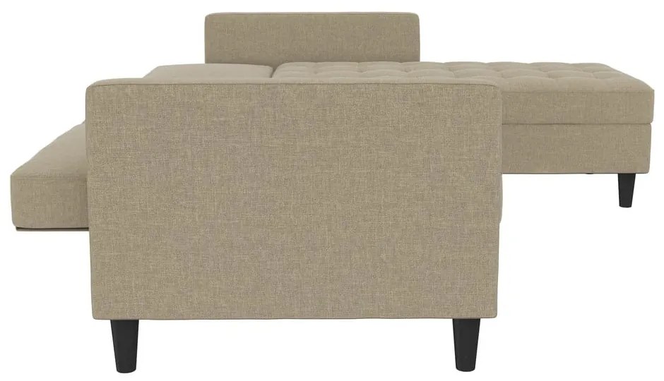 Bézs kinyitható sarokkanapé Presley – Støraa