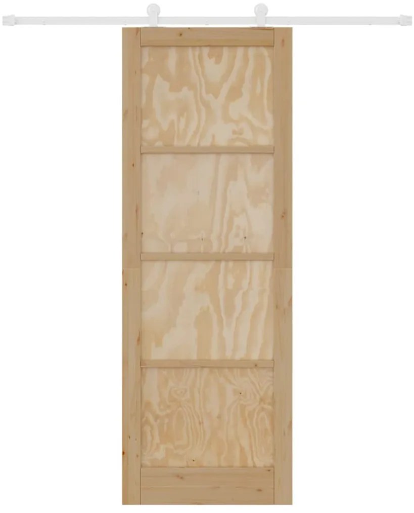 Tolóajtó Szett ORKDAL Természetes és fehér 83 x 232 cm