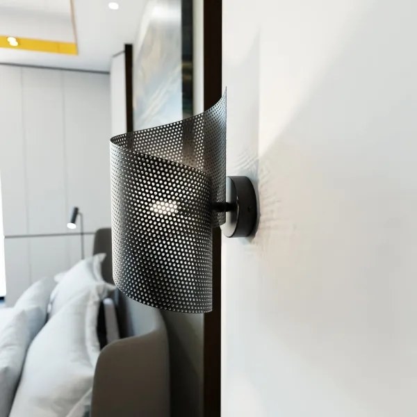 Fali lámpa SPIRAL 1xG9/8W/230V fekete