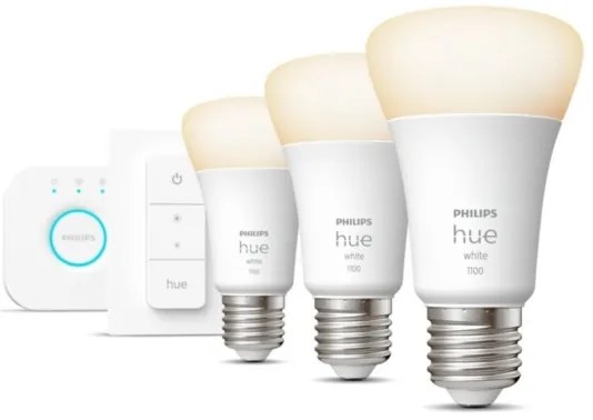 Kezdőkészlet Philips Hue WHITE 3xE27/9,5W 2700K + összekötő eszköz