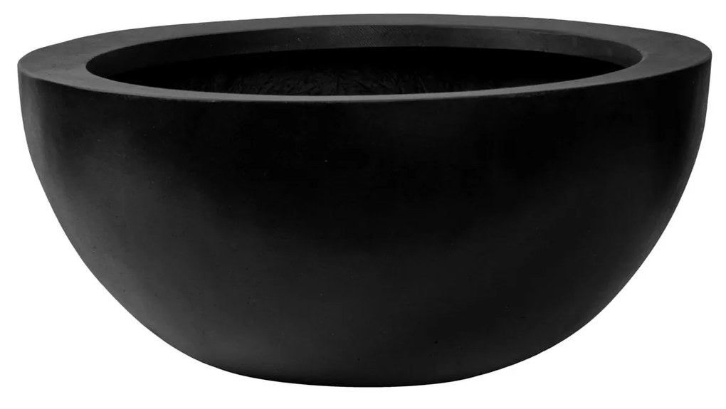 Pottery Pots Vic Bowl ültetőgép, fekete színű, többféle méretben - PotteryPots méret: H - h 28 cm, ⌀ 60 cm