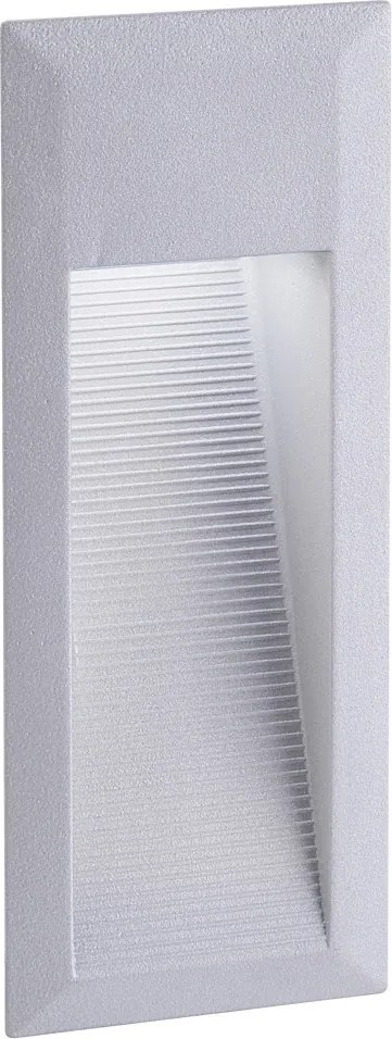 NOVOLUX 541A-L0103B-03 BELVEDERE Kültéri Falba Építhető Lámpa Szürke LED IP54