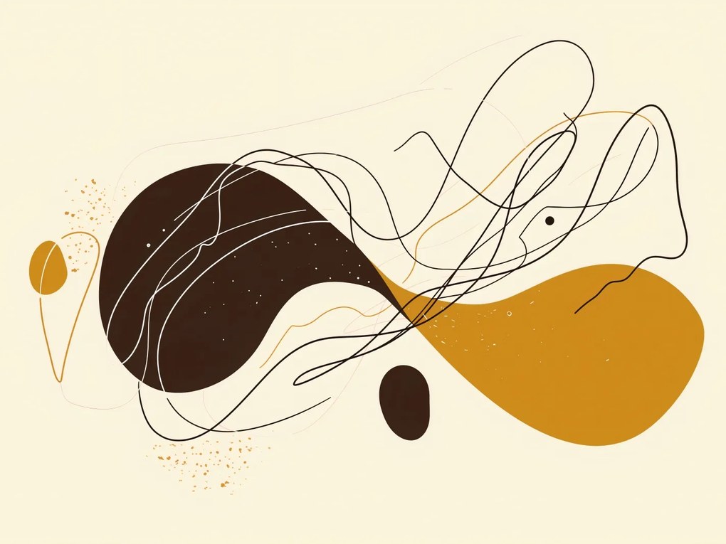 Poszter 80x60cm Vonalak és formák szimfóniája