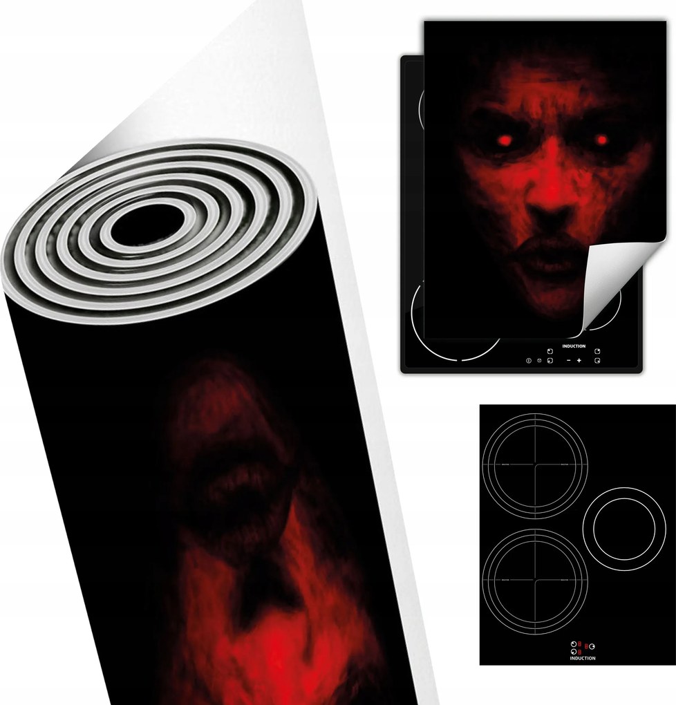 Tűzhelyvédő Szőnyeg Asztali Dekoráció 40x52 fekete ördög