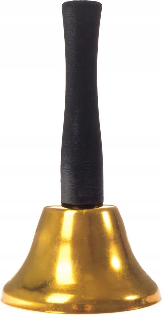 Mikulás Csengő Arany Karácsony 12CM Fém Kézi Karácsony