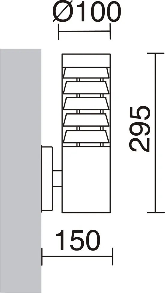 NOVOLUX 117C-G05X1A-30 GALERNA Modern Kültéri Fali Lámpa Fehér, Átlátszó, Ezüst E27 IP44