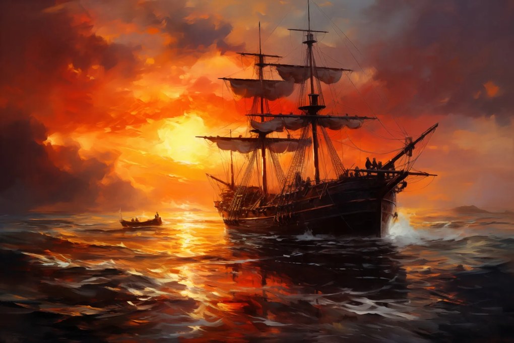 Poszter 91,5x61cm Tűz a vízen