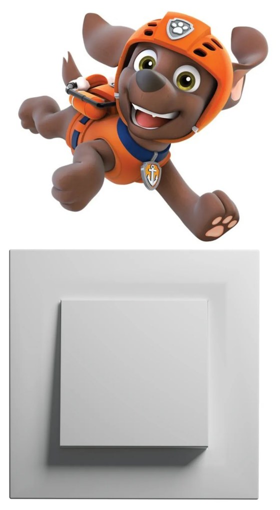 PIPPER. Matrica a kapcsoló felett "PAW Patrol - Zuma"