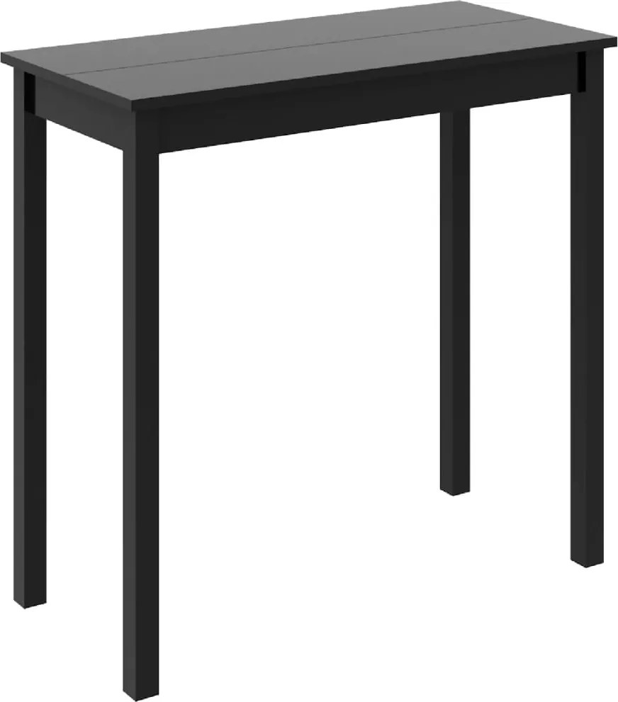 vidaXL fekete MDF bárasztal 115 x 55 x 107 cm
