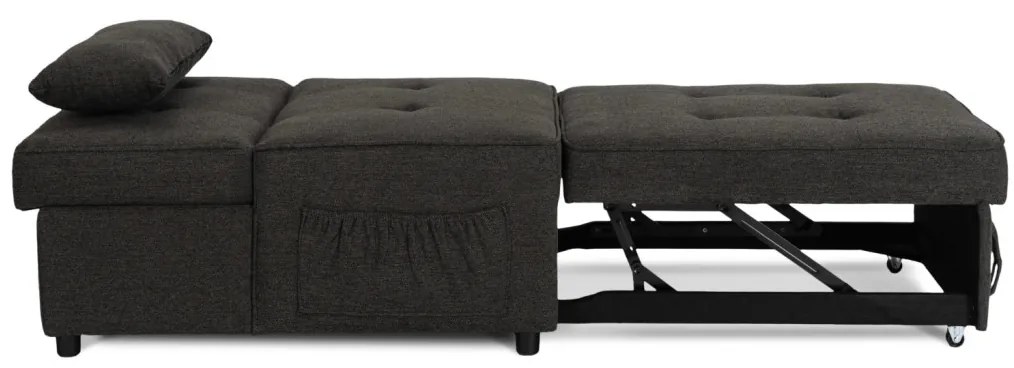 Ágyazható Fotel Fekete Színben. IBERIS 80 cm