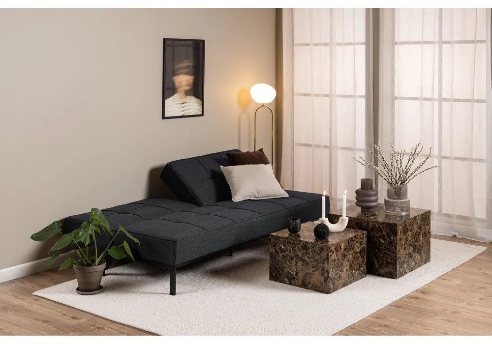 Sötétszürke kinyitható kanapé 198 cm Perugia – Actona