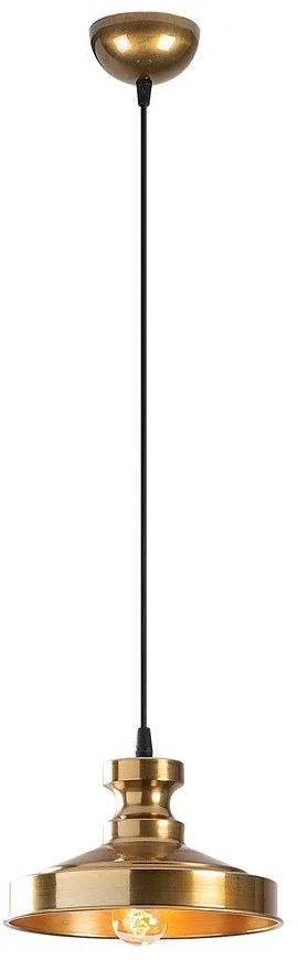 Aranyszínű függőlámpa fém búrával ø 22 cm Berceste – Opviq lights