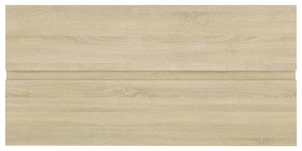 Sonoma tölgy színű szerelt fa mosdószekrény 90 x 38,5 x 45 cm