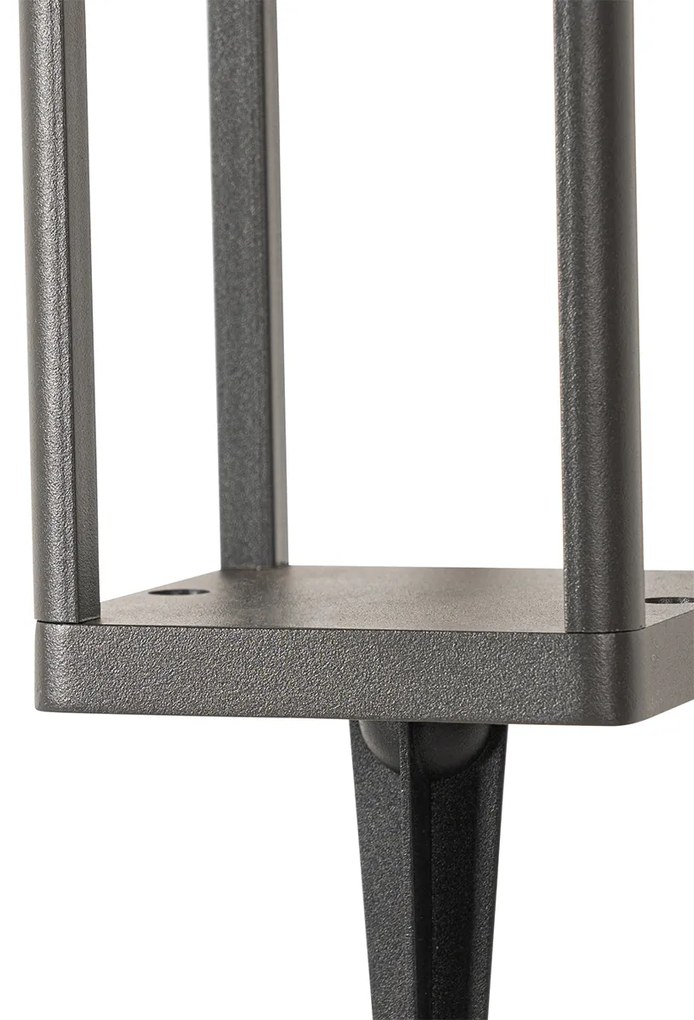 Kültéri állólámpa sötétszürke 25 cm, fényerő-szabályozóval és mozgásérzékelővel napelemes - Sonne