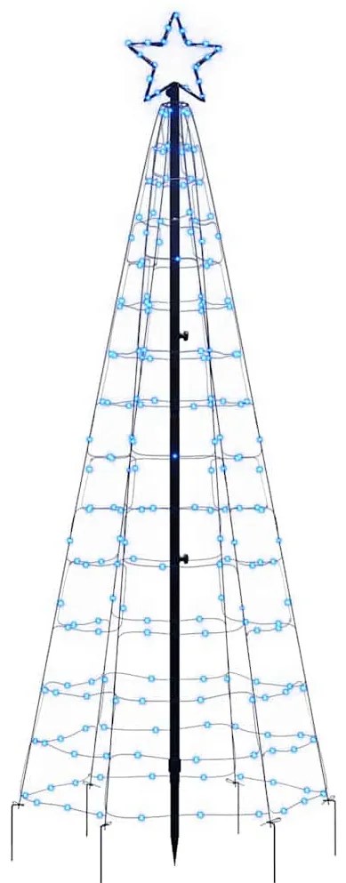 kék LED karácsonyfa tüskékkel 220 LED 180 cm