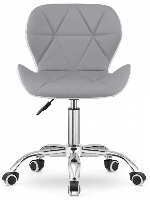 AVOLA VELVET irodai szék, szürke-fehér