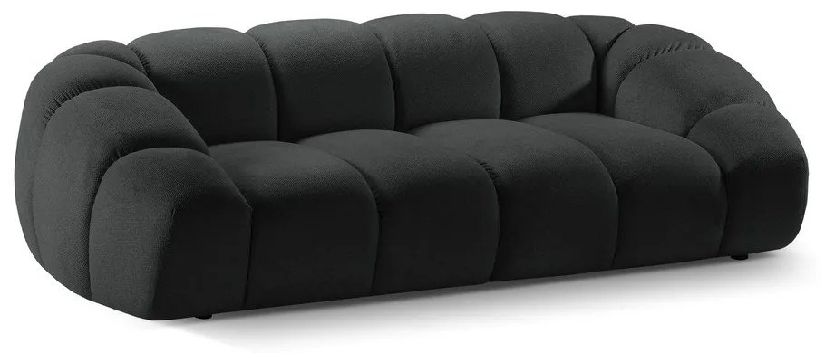 Fekete kanapé 254 cm Diana – Micadoni