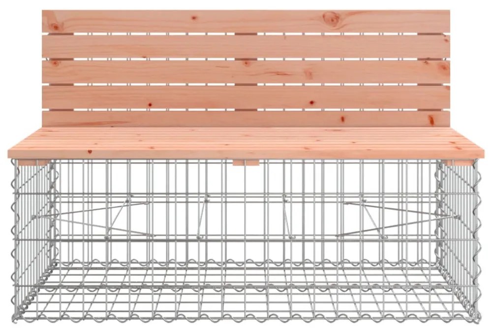 tömör duglászfenyő gabion kerti pad 103x70x65 cm