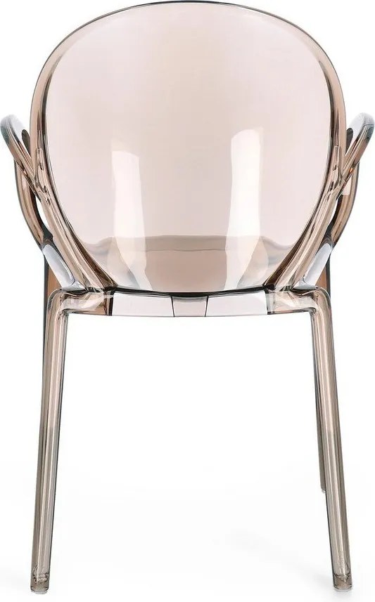 Világosbarna műanyag kerti szék Camilla – Bizzotto