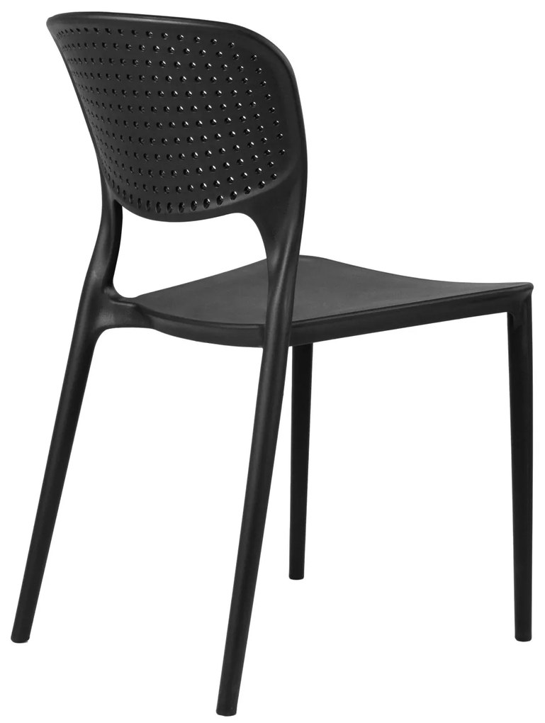 TODO Fekete - MODERN SZÉK A KERTBE, KONYHÁBA, KÁVÉZÓBA (EGYMÁSBA RAKHATÓ)