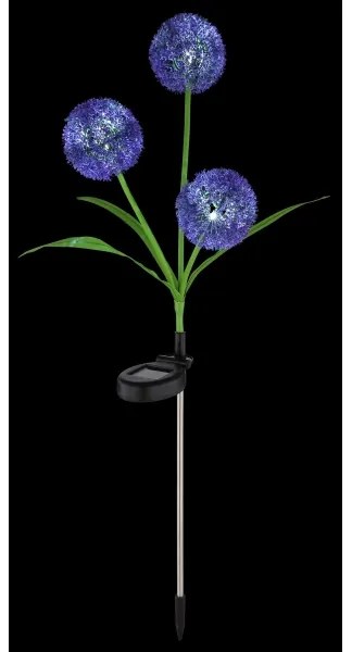 Globo 33599P - LED Napelemes lámpa SOLAR 3xLED/0,06W/3V 5000K IP44 lila