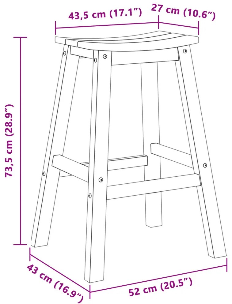 Bárszékek 6 db Fehér HDPE