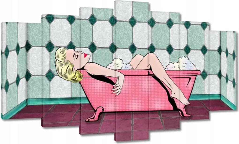 Festmények 140x80 Marylin Monroe a kádban