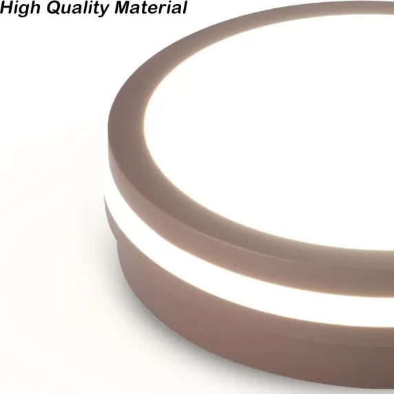 Brilagi - LED kültéri lámpa érzékelővel BENE LED/24W/230V Ø 26 cm barna IP54